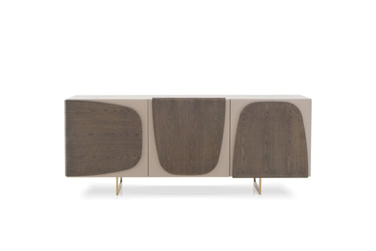 Modrest Wynetta Modern Grey Ash Buffet - Sleek and Stylish Storage Solution for Your Dining Room