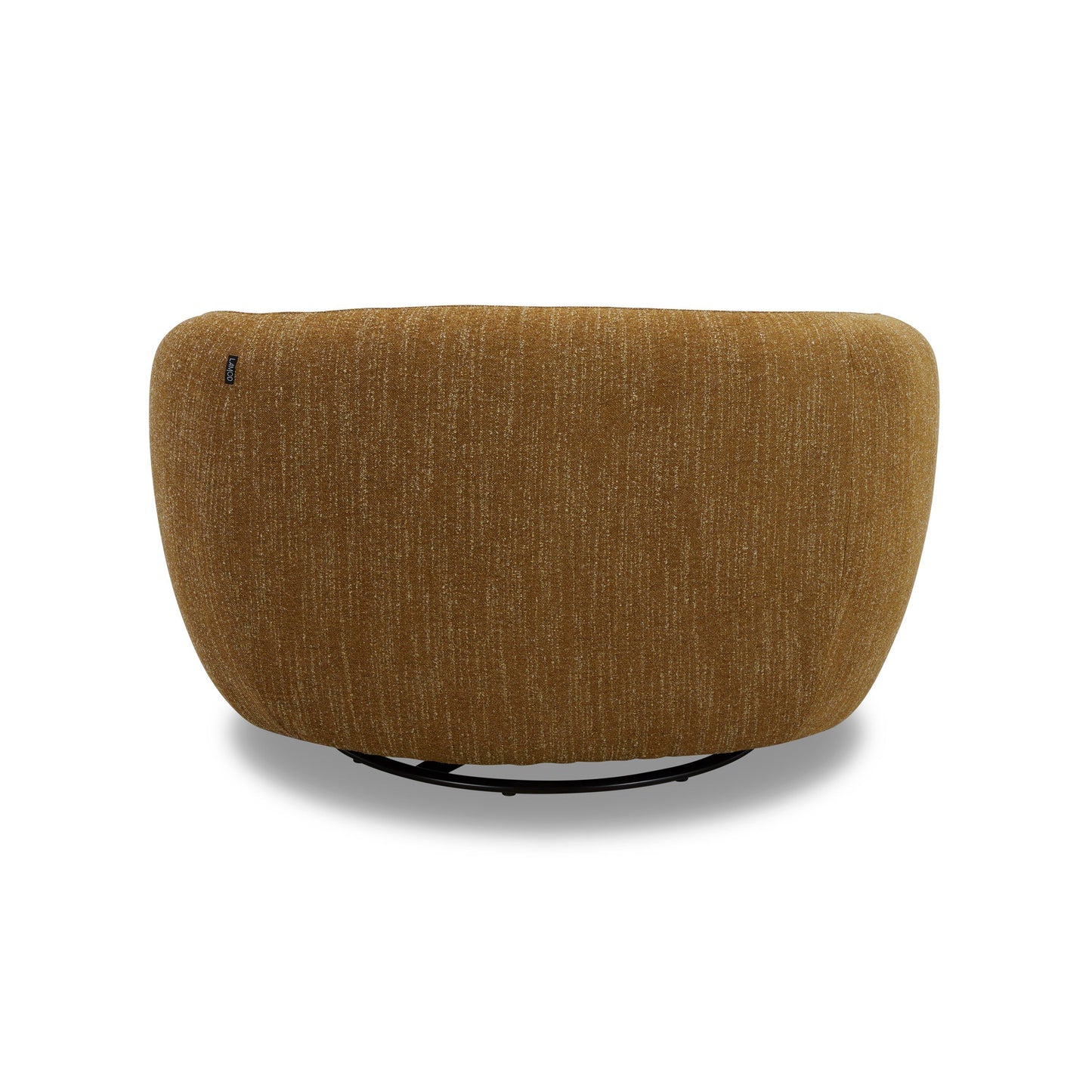 Divani Casa Norris - Modern Mustard Fabric Swivel Accent Chair