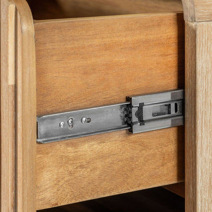 Modrest Mikala Modern Natural Oak Nightstand – A Perfect Blend of Natural Elegance and Functional Design, Ideal for Enhancing Your Bedroom's Aesthetic.