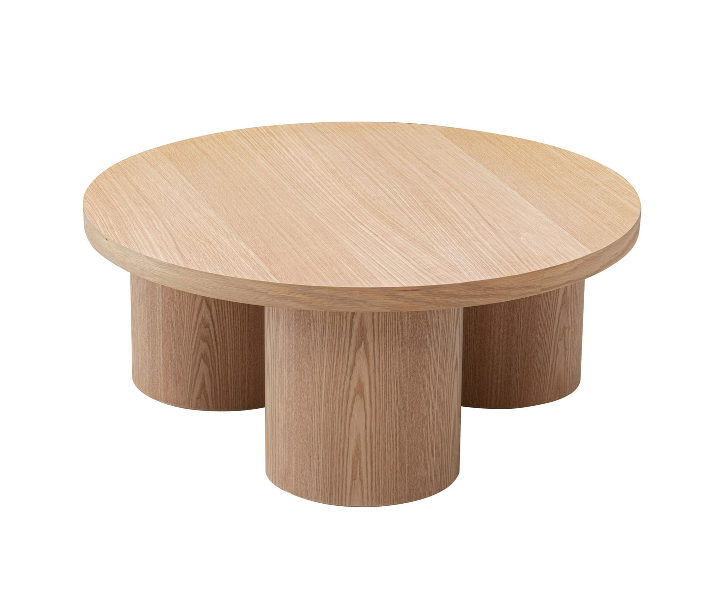 Modrest Babson - Modern Natural Oak Round Coffee Table