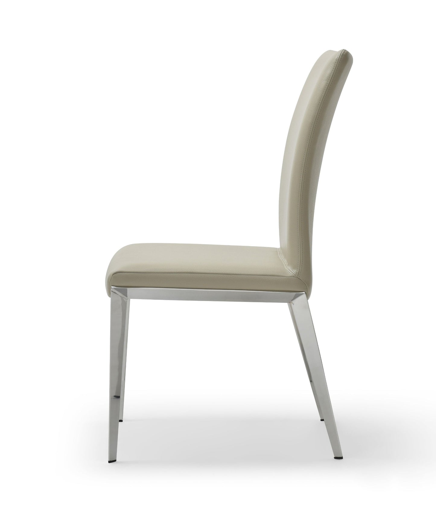 Modrest Taryn - Modern Light Grey + Stainless Steel Dining Chair (Set of 2)