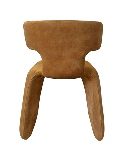 Modrest Bergman Modern Brown Velvet Dining Chair - Elegant & Comfortable Dining Seating