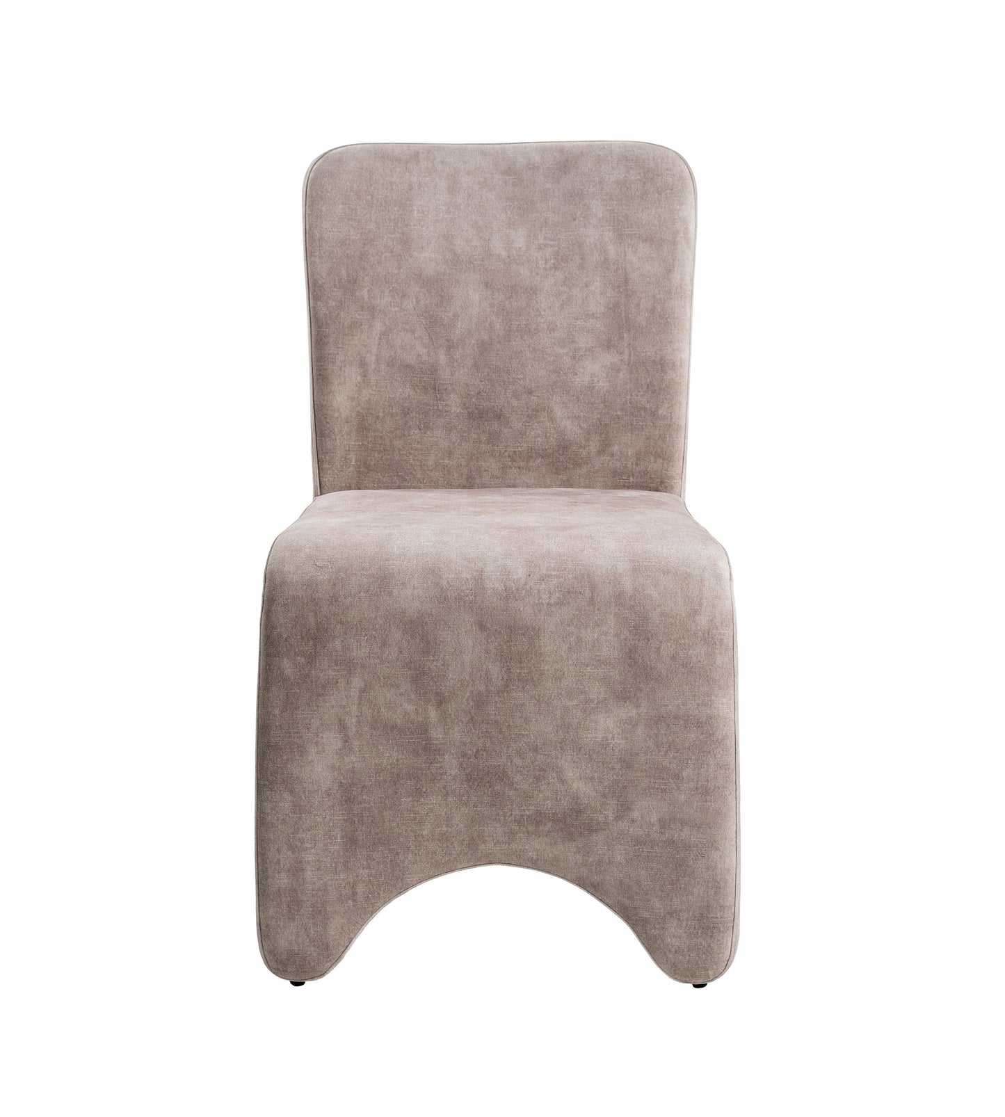 Modrest Ditka - Modern Beige Velvet Dining Chair (Set of 2) – Elegant and Luxurious Dining Seating