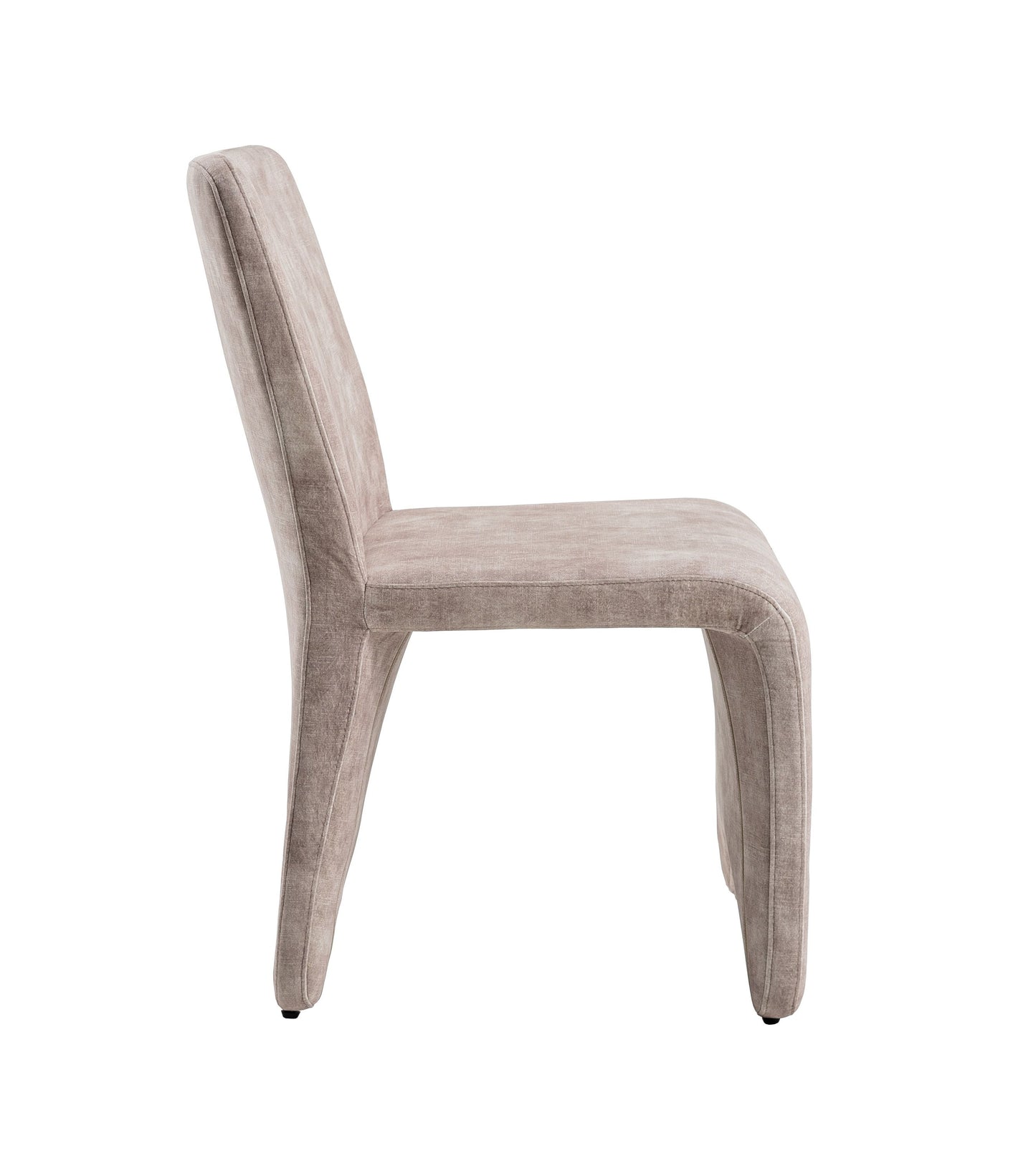 Modrest Ditka - Modern Beige Velvet Dining Chair (Set of 2) – Elegant and Luxurious Dining Seating