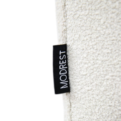 Modrest Byrne Modern Off-White Fabric Bed - Elegant and Comfortable Bedroom Centerpiece