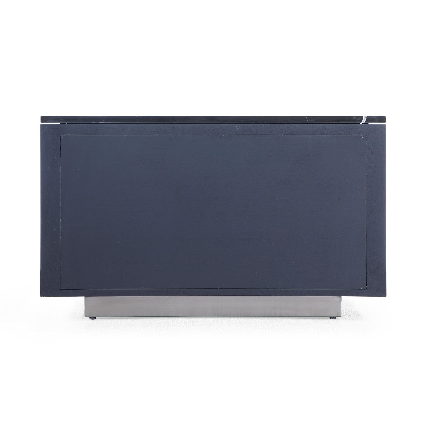 Modrest Concord Modern Grey Velvet, Black Marble, Black Ash, and Aluminum Bedroom Set for a Luxurious and Contemporary Bedroom Style