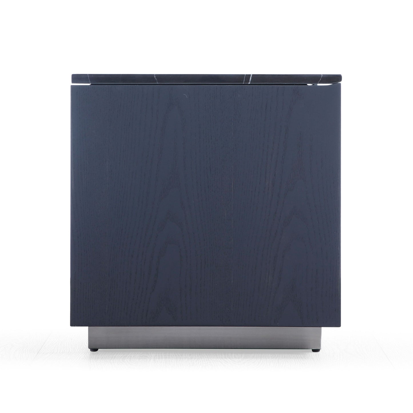 Modrest Concord Modern Grey Velvet, Black Marble, Black Ash, and Aluminum Bedroom Set for a Luxurious and Contemporary Bedroom Style