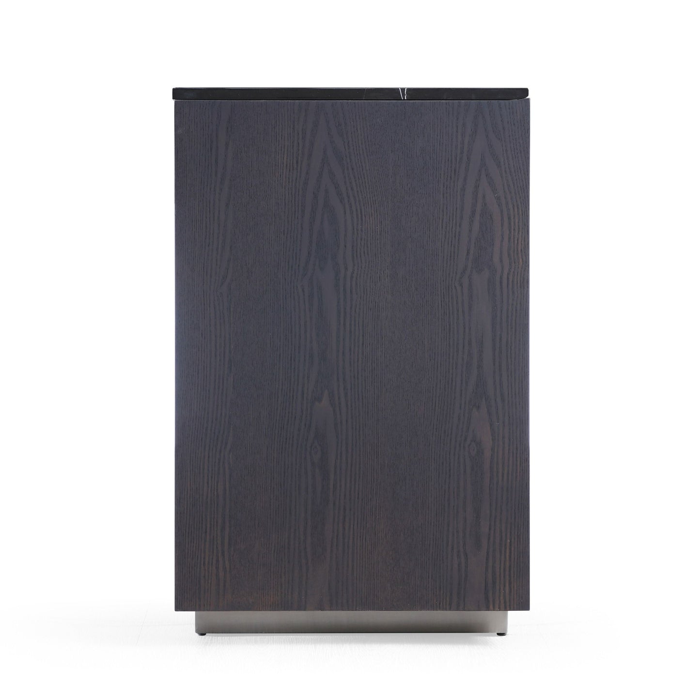 Modrest Concord Modern Grey Velvet, Black Marble, Black Ash, and Aluminum Bedroom Set for a Luxurious and Contemporary Bedroom Style