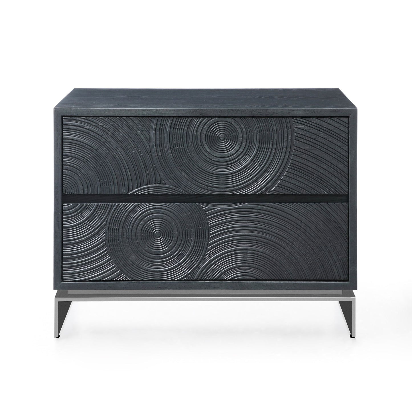 Modrest Cirque - Modern Black Ash Nightstand