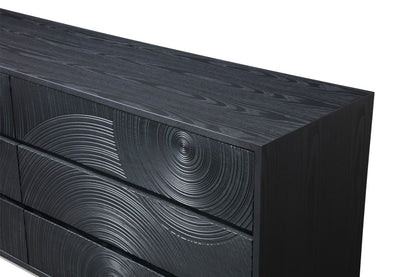 Lamod Cirque Modern 4-Piece Bedroom Set – Black Ash Finish