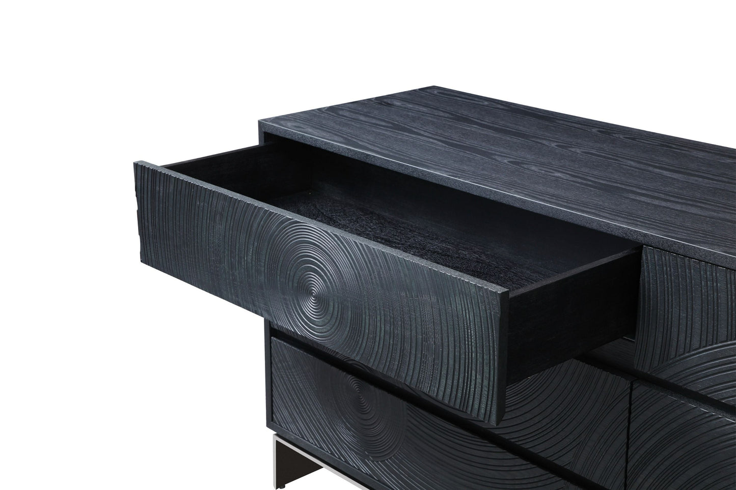 Lamod Cirque Modern 4-Piece Bedroom Set – Black Ash Finish