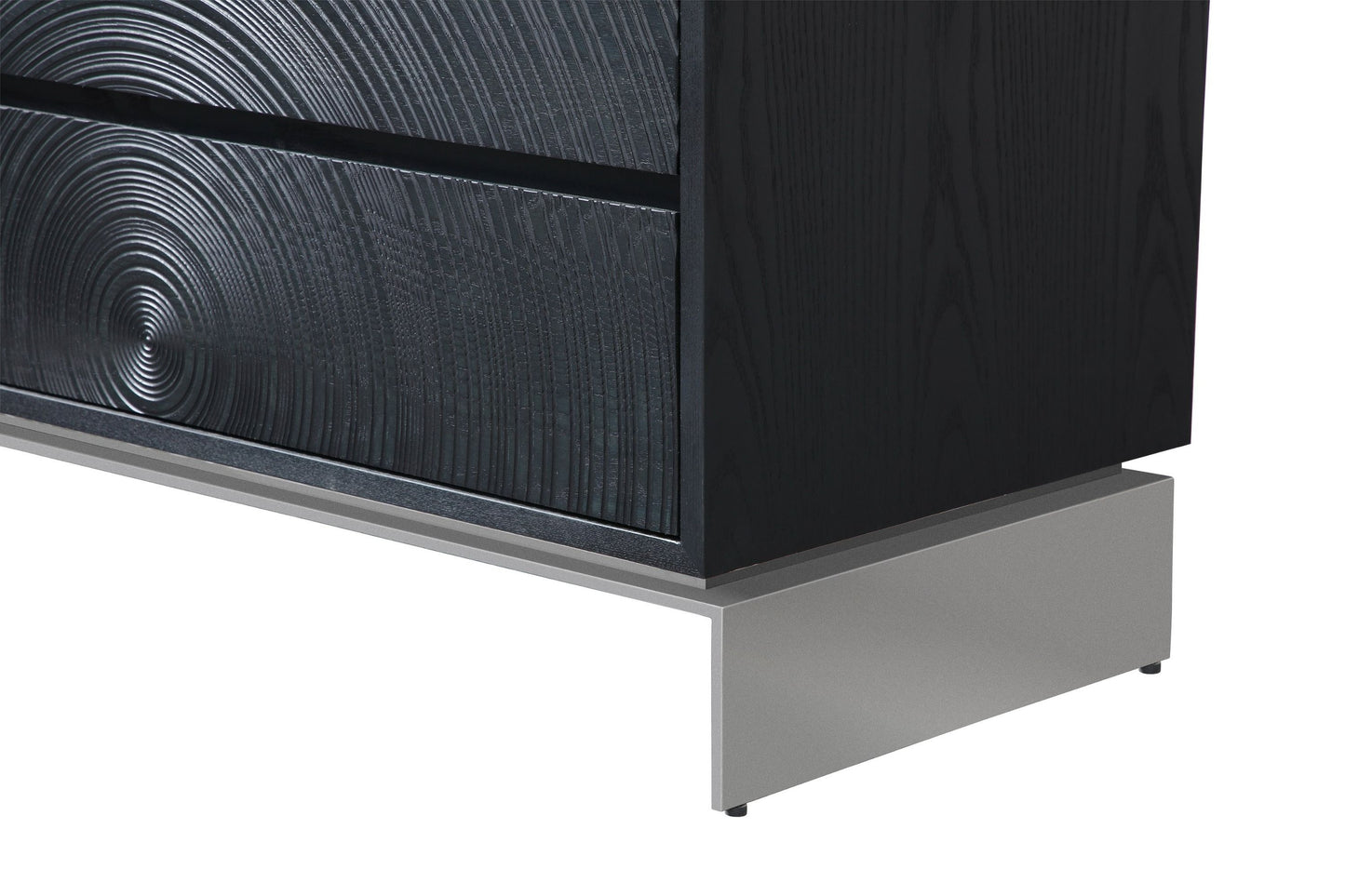 Modrest Cirque Modern Black Ash Dresser for Sleek and Stylish Bedroom Storage