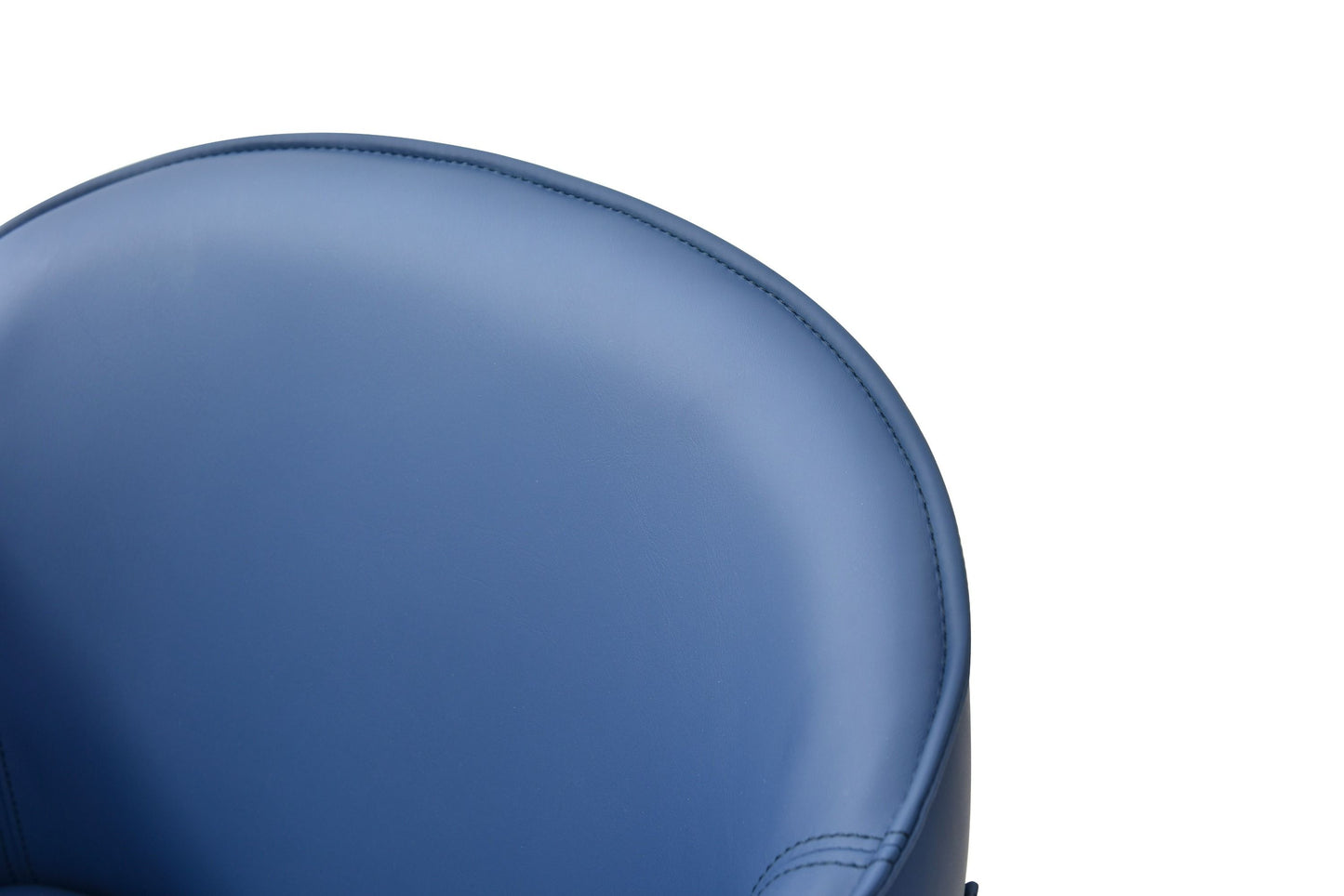 Modrest Calder - Modern Blue & Beige Vegan Leather Counter Chair