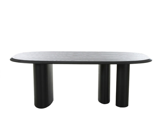 Modrest Summit - Modern 118" Black Ash Dining Table