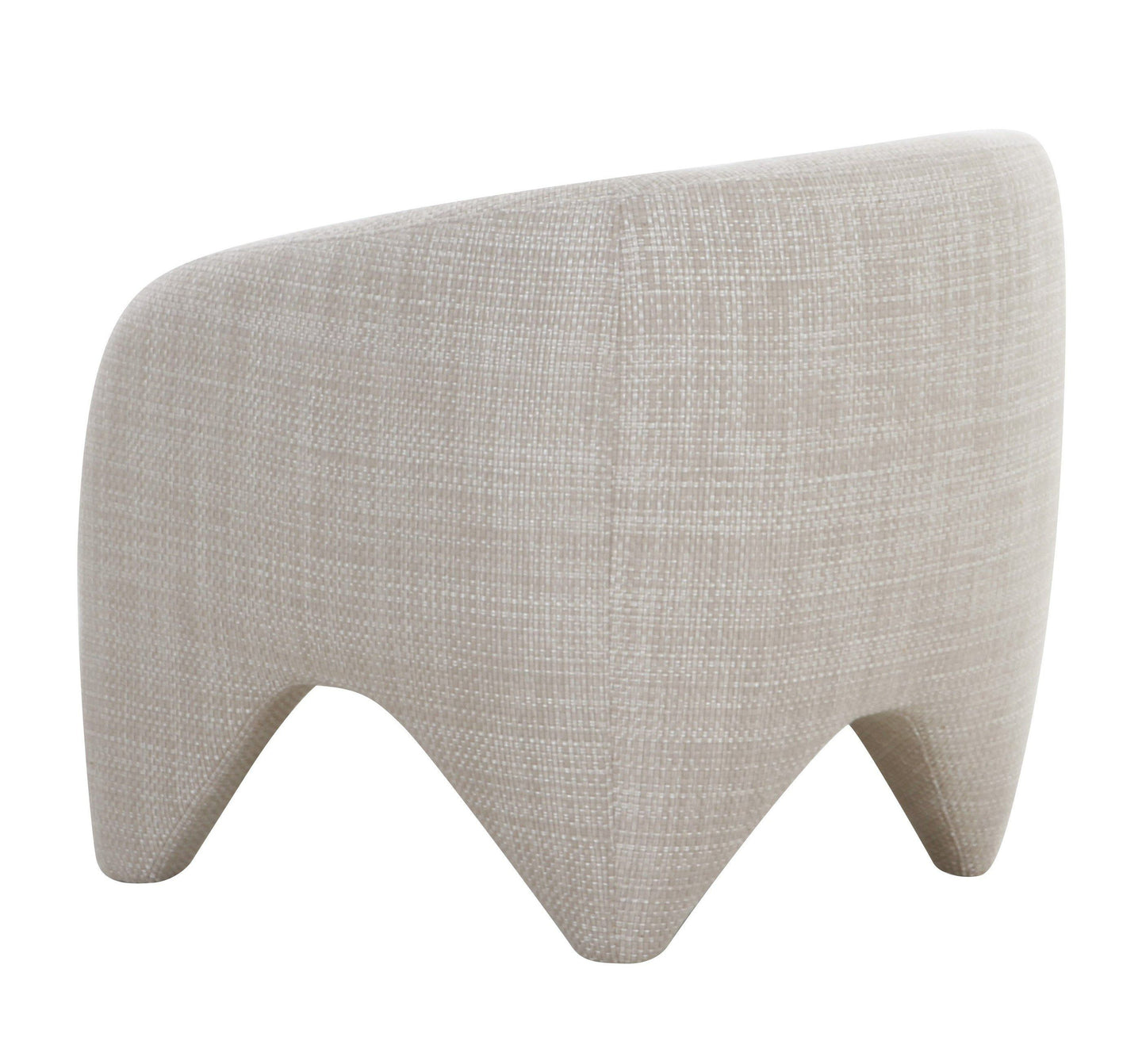 Modrest Halton - Modern Beige Fabric Accent Chair