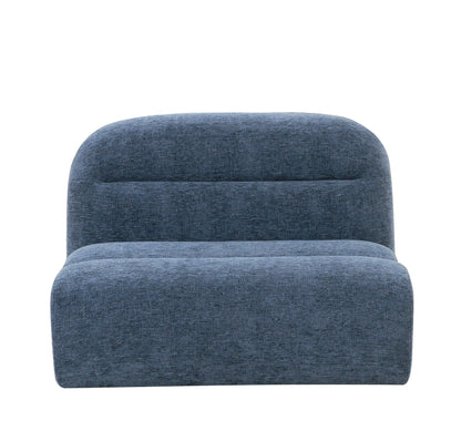 Divani Casa Forman Modern Blue Fabric Modular Sectional Sofa - Stylish and Versatile Living Room Seating Solution