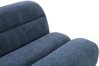 Divani Casa Forman Modern Blue Fabric Modular Sectional Sofa - Stylish and Versatile Living Room Seating Solution