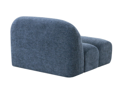 Divani Casa Forman Modern Blue Fabric Modular Sectional Sofa - Stylish and Versatile Living Room Seating Solution