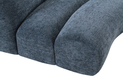 Divani Casa Forman Modern Blue Fabric Modular Sectional Sofa - Stylish and Versatile Living Room Seating Solution