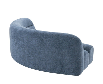 Divani Casa Forman Modern Blue Fabric Modular Sectional Sofa - Stylish and Versatile Living Room Seating Solution