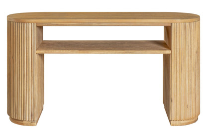 Modrest Jacobson Modern Natural Acacia Console Table - Elegant and Functional Design for a Contemporary Entryway or Living Room
