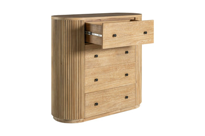 Modrest Jacobson Modern Natural Acacia Chest - Elegant Storage Solution for a Contemporary Bedroom or Living Space