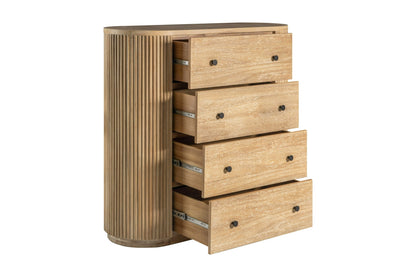 Modrest Jacobson Modern Natural Acacia Chest - Elegant Storage Solution for a Contemporary Bedroom or Living Space