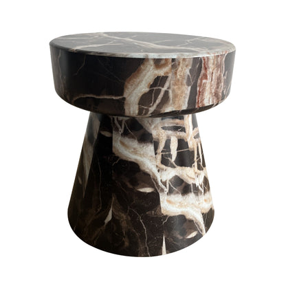Modrest Marlow Modern Faux Marble End Table Set - Elegant and Stylish Accent for a Contemporary Living Room or Bedroom Decor