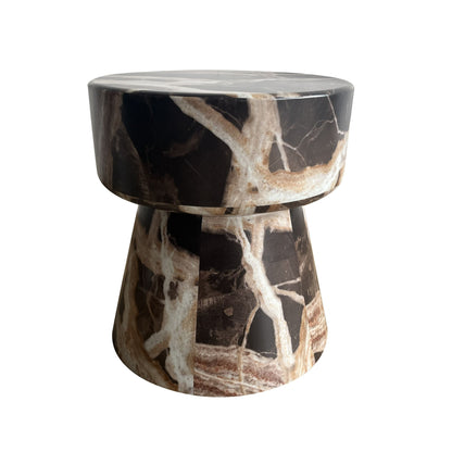 Modrest Marlow Modern Faux Marble End Table Set - Elegant and Stylish Accent for a Contemporary Living Room or Bedroom Decor