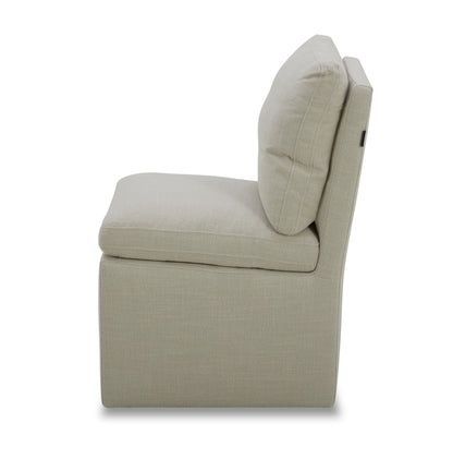 Modrest Adrian Modern Beige Fabric Dining Chair – A Contemporary Blend of Comfort and Elegant Design
