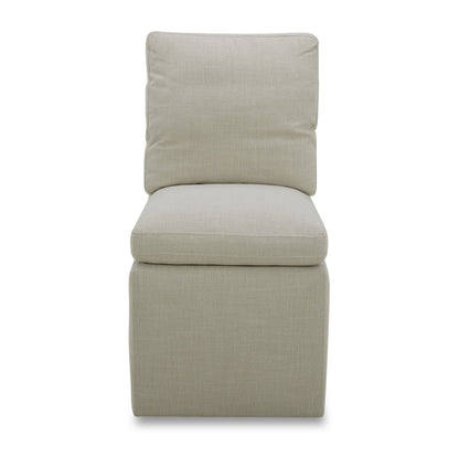 Modrest Adrian Modern Beige Fabric Dining Chair – A Contemporary Blend of Comfort and Elegant Design