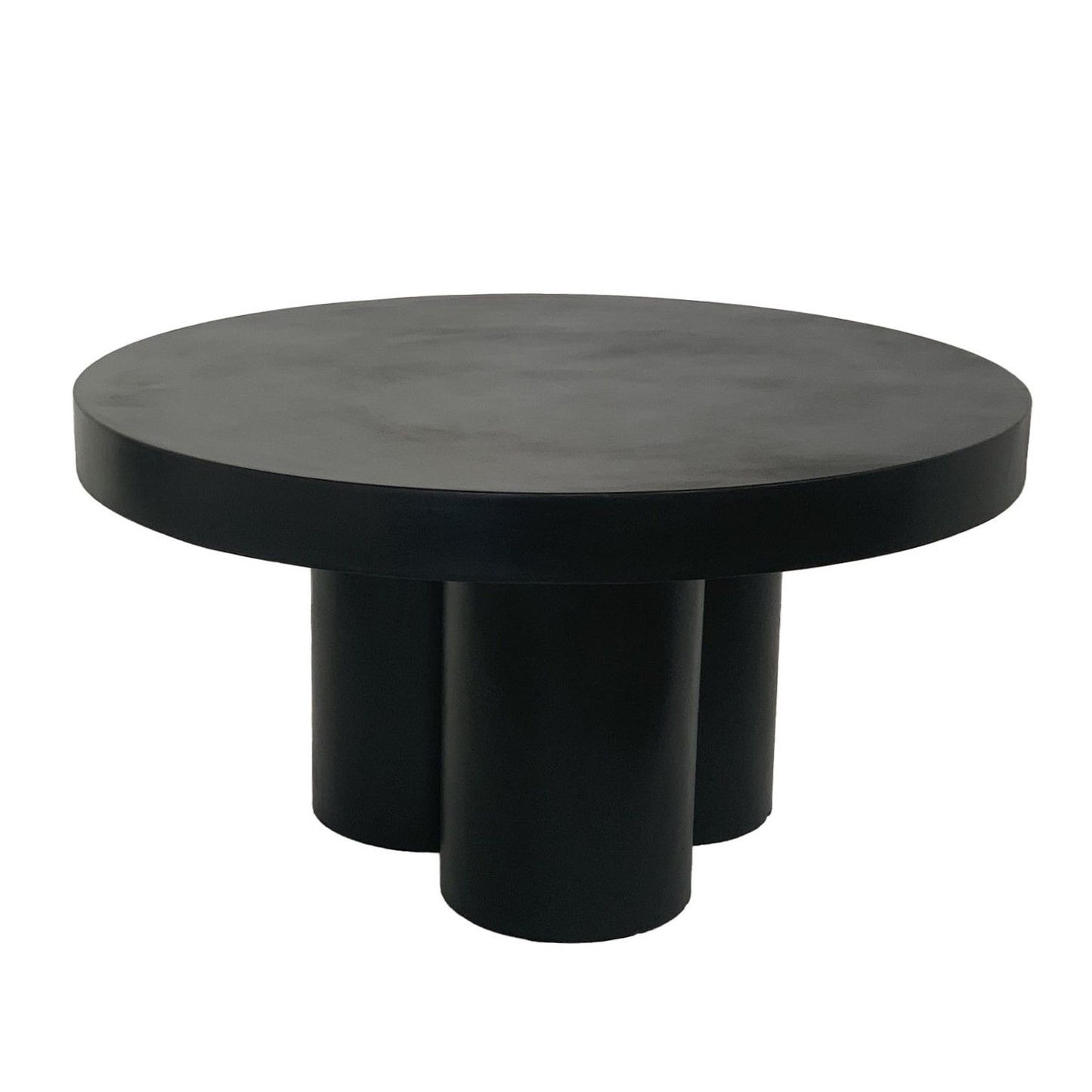 Modrest Bruni Modern Black Concrete Coffee Table - Bold and Stylish Centerpiece for a Contemporary Living Room