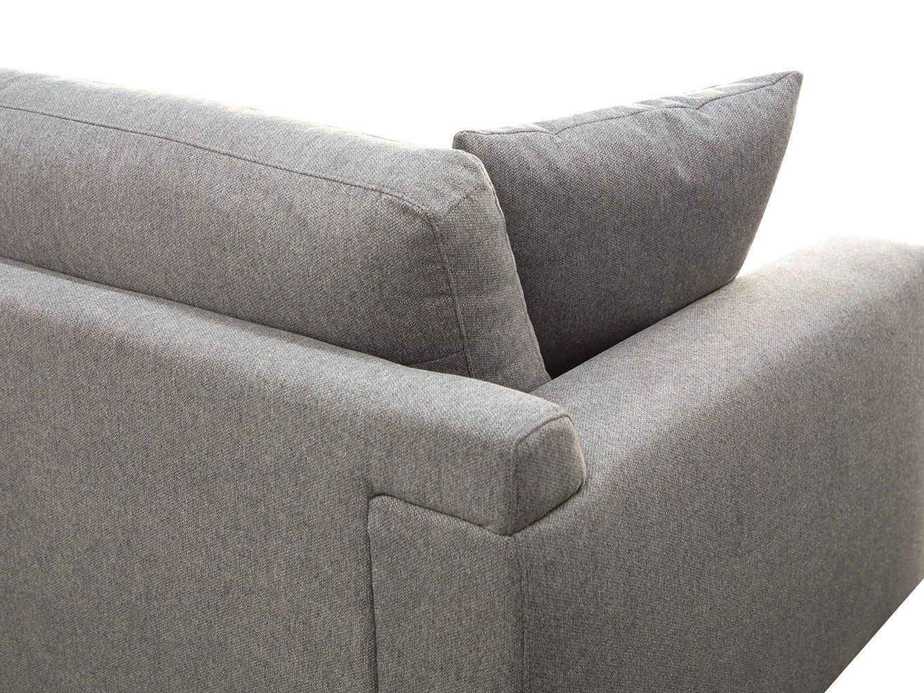 Divani Casa Gloria - Modern Grey Fabric Loveseat