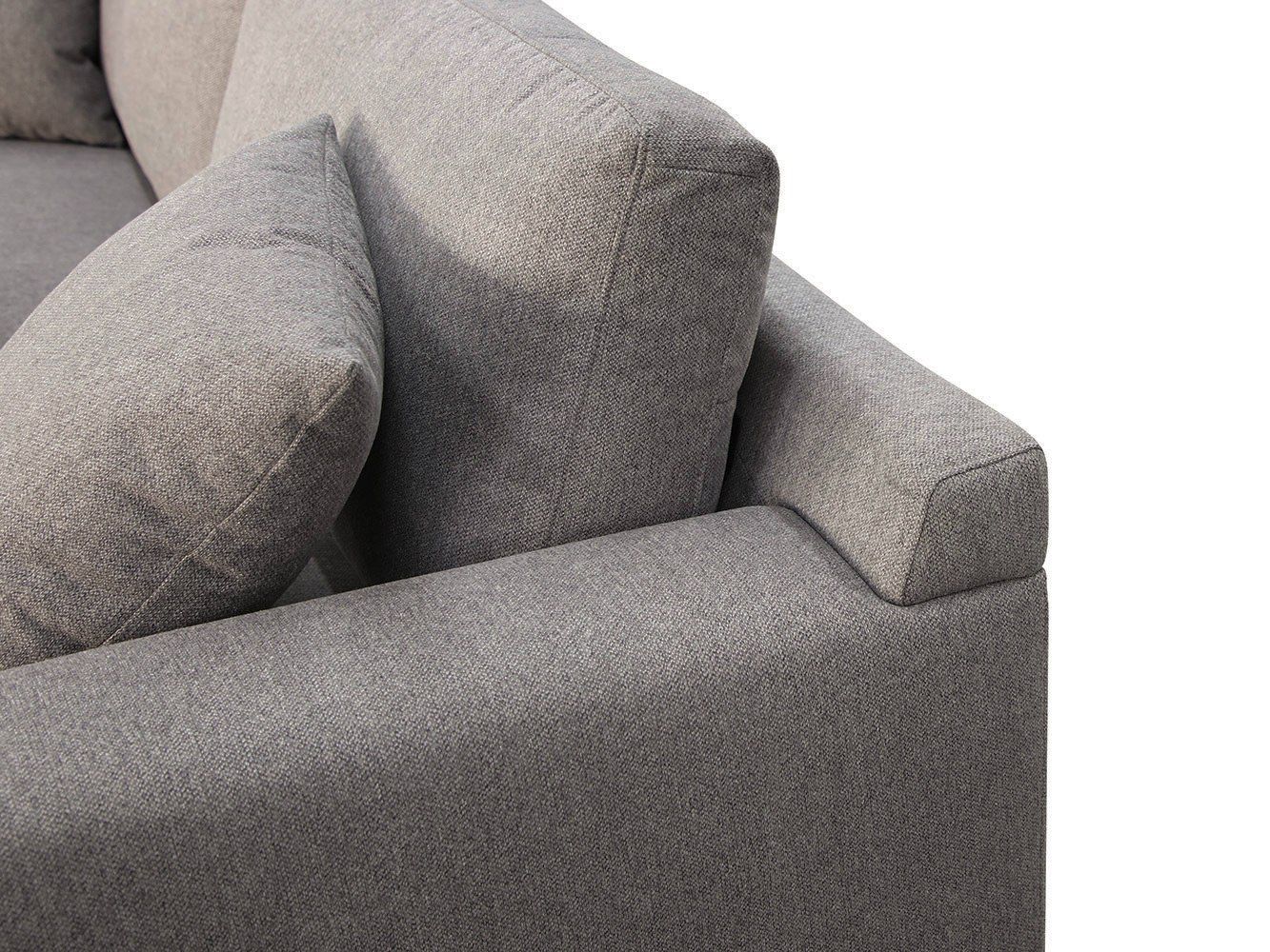 Divani Casa Gloria - Modern Grey Fabric Loveseat