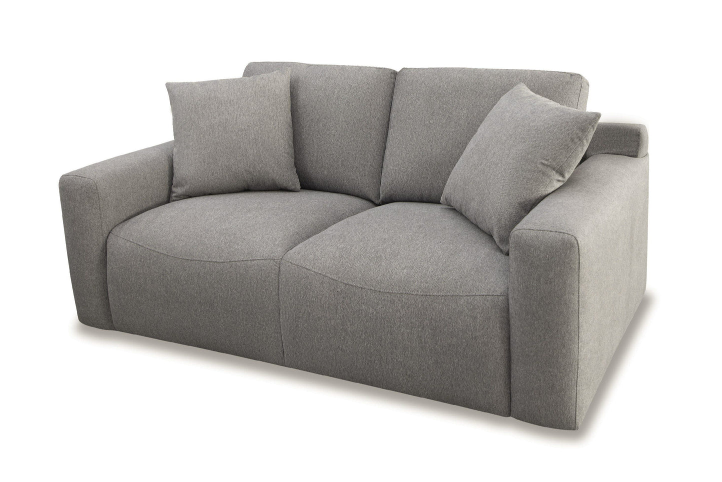 Divani Casa Gloria - Modern Grey Fabric Loveseat