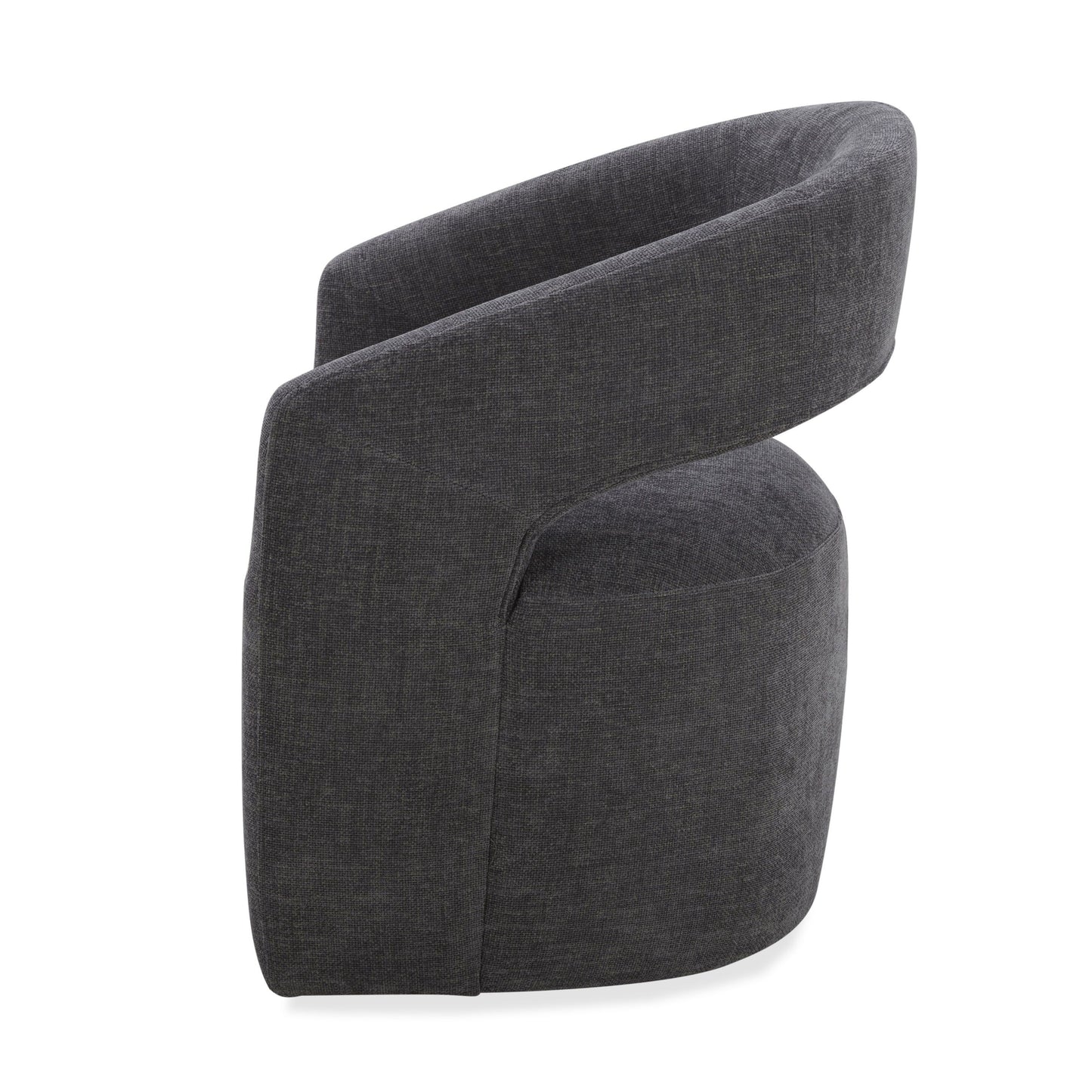 Modrest Angie - Modern Dark Grey Fabric Accent Chair