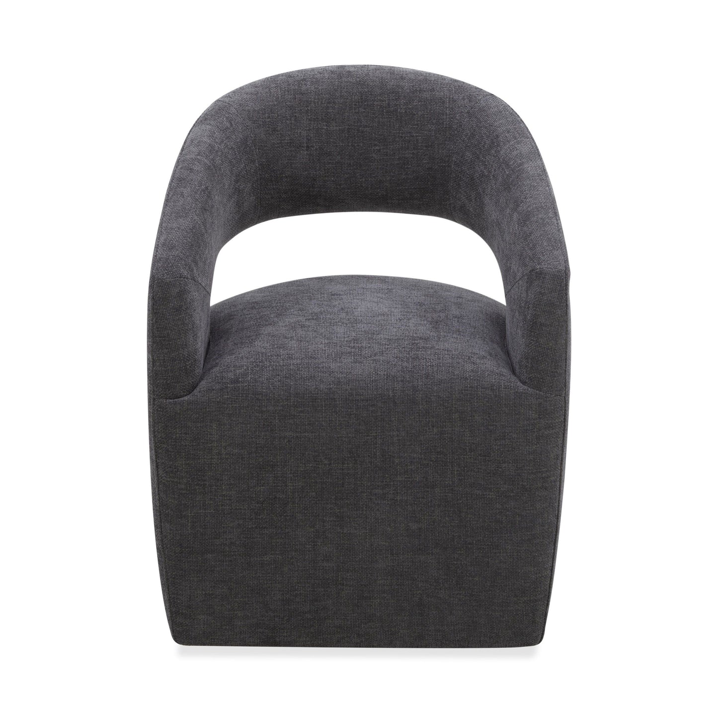 Modrest Angie - Modern Dark Grey Fabric Accent Chair