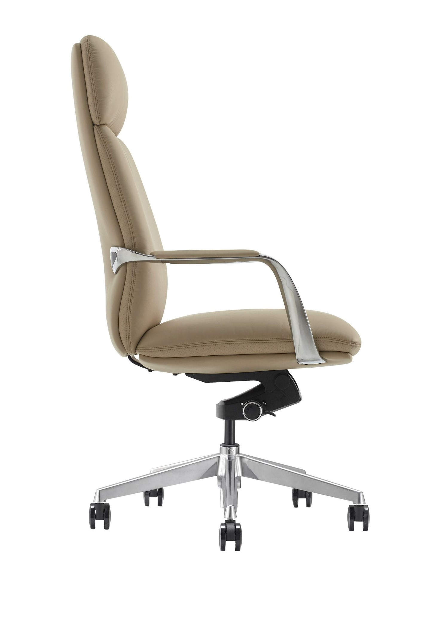 Modrest Ozark Modern Tan Vegan Leather Office Chair - Stylish and Comfortable Seating for a Contemporary Office Space