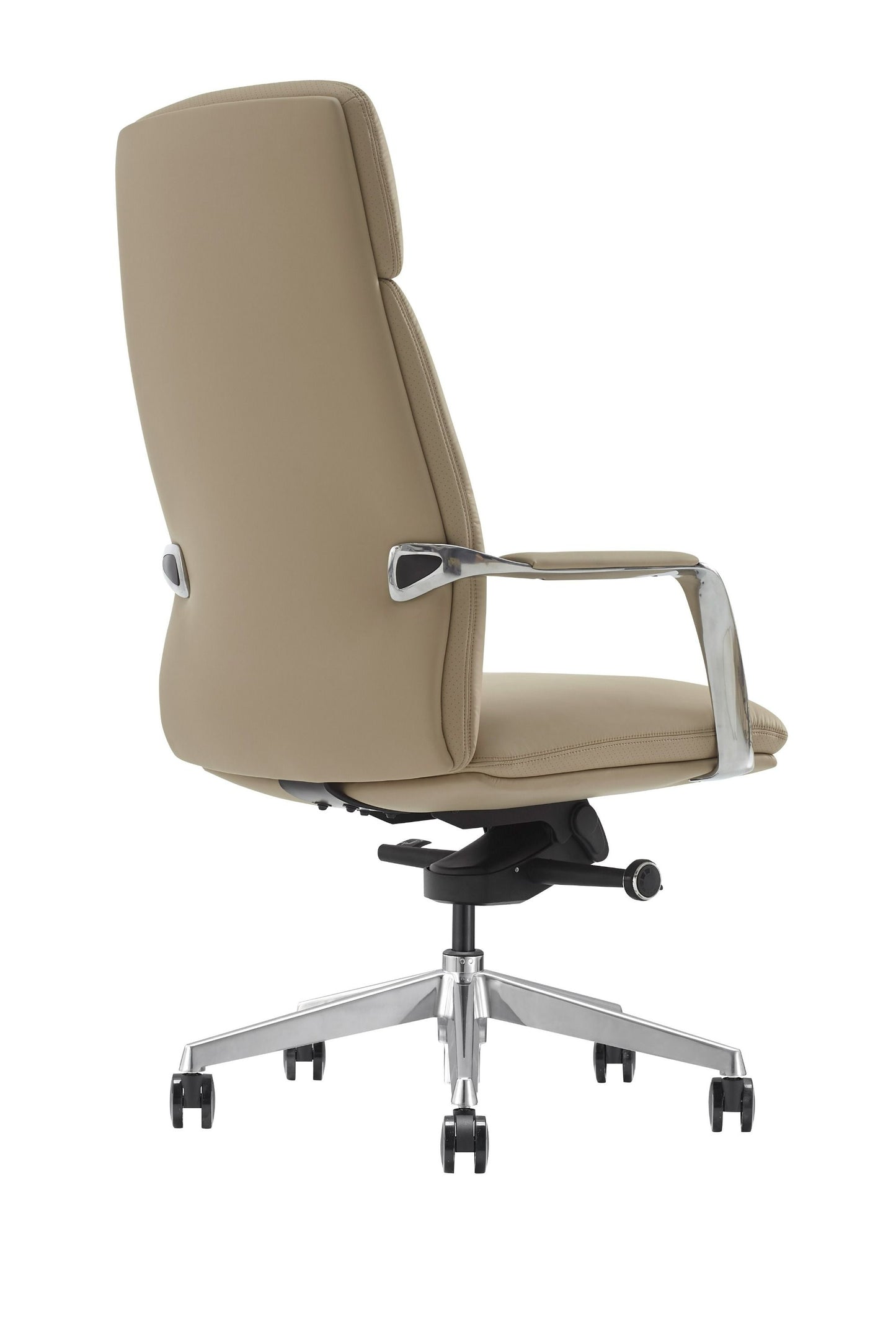 Modrest Ozark Modern Tan Vegan Leather Office Chair - Stylish and Comfortable Seating for a Contemporary Office Space