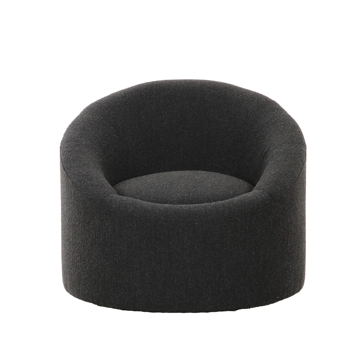 Modrest Frontier - Glam Black Fabric Accent Chair