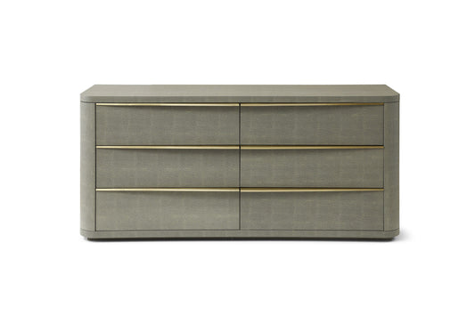 Modrest Lois - Modern Beige Shagreen + Brass Dresser