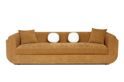 Divani Casa Tiene - Modern Orange Fabric Sofa Set – Bold and Stylish Living Room Furniture for Contemporary Spaces