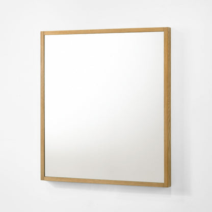 Nova Domus Berlin Modern Natural Oak Mirror for Elegant and Contemporary Home Décor