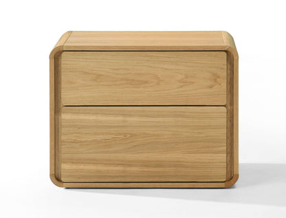 Modrest Dustin Modern Natural Oak Nightstand for Sleek and Functional Bedroom Storage