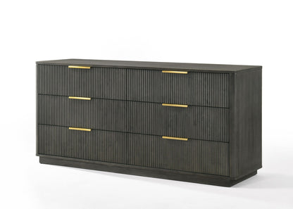 Nova Domus Santa Monica Modern Grey Wash Dresser - Stylish and Functional Storage Solution for a Contemporary Bedroom or Living Room