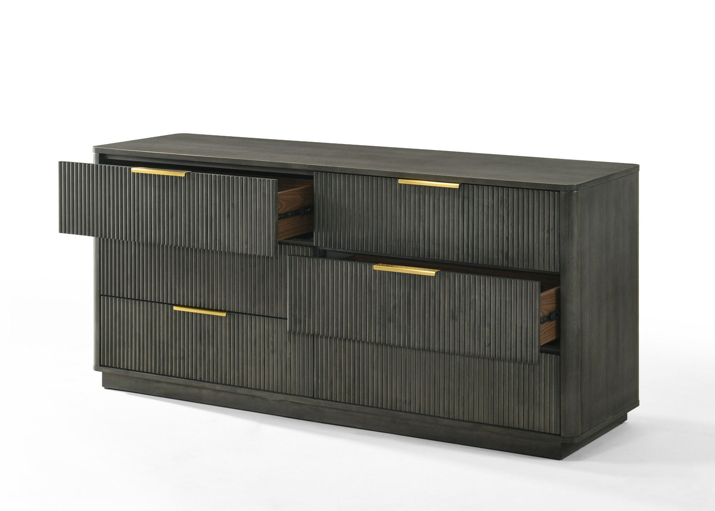 Nova Domus Santa Monica Modern Grey Wash Dresser - Stylish and Functional Storage Solution for a Contemporary Bedroom or Living Room
