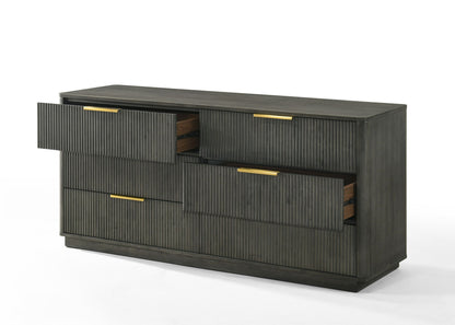 Nova Domus Santa Monica Modern Grey Wash Dresser - Stylish and Functional Storage Solution for a Contemporary Bedroom or Living Room