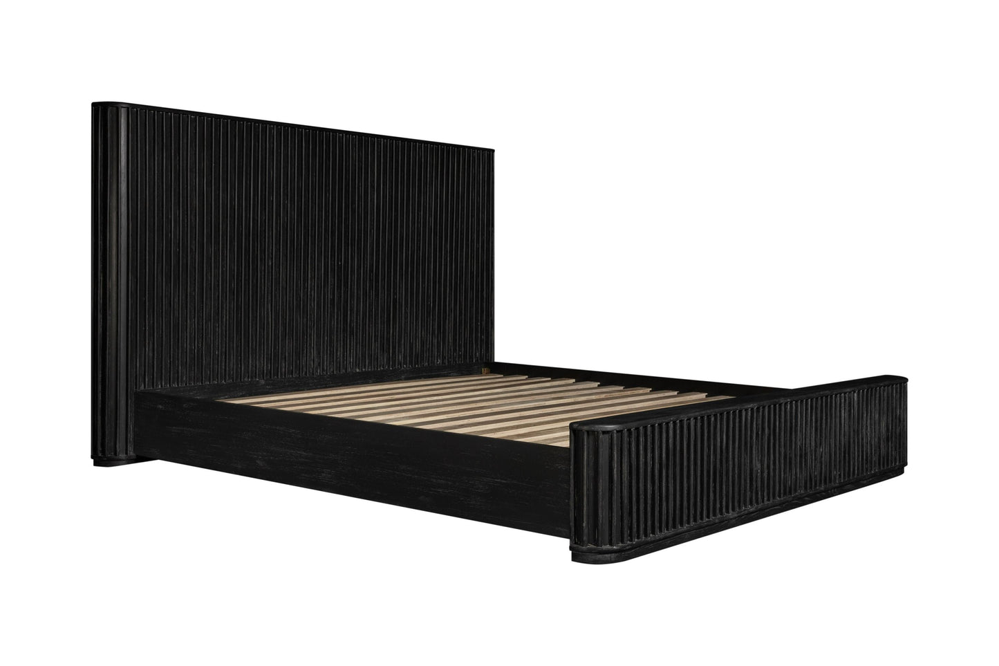 Modrest Fields - Modern Black Acacia Bed