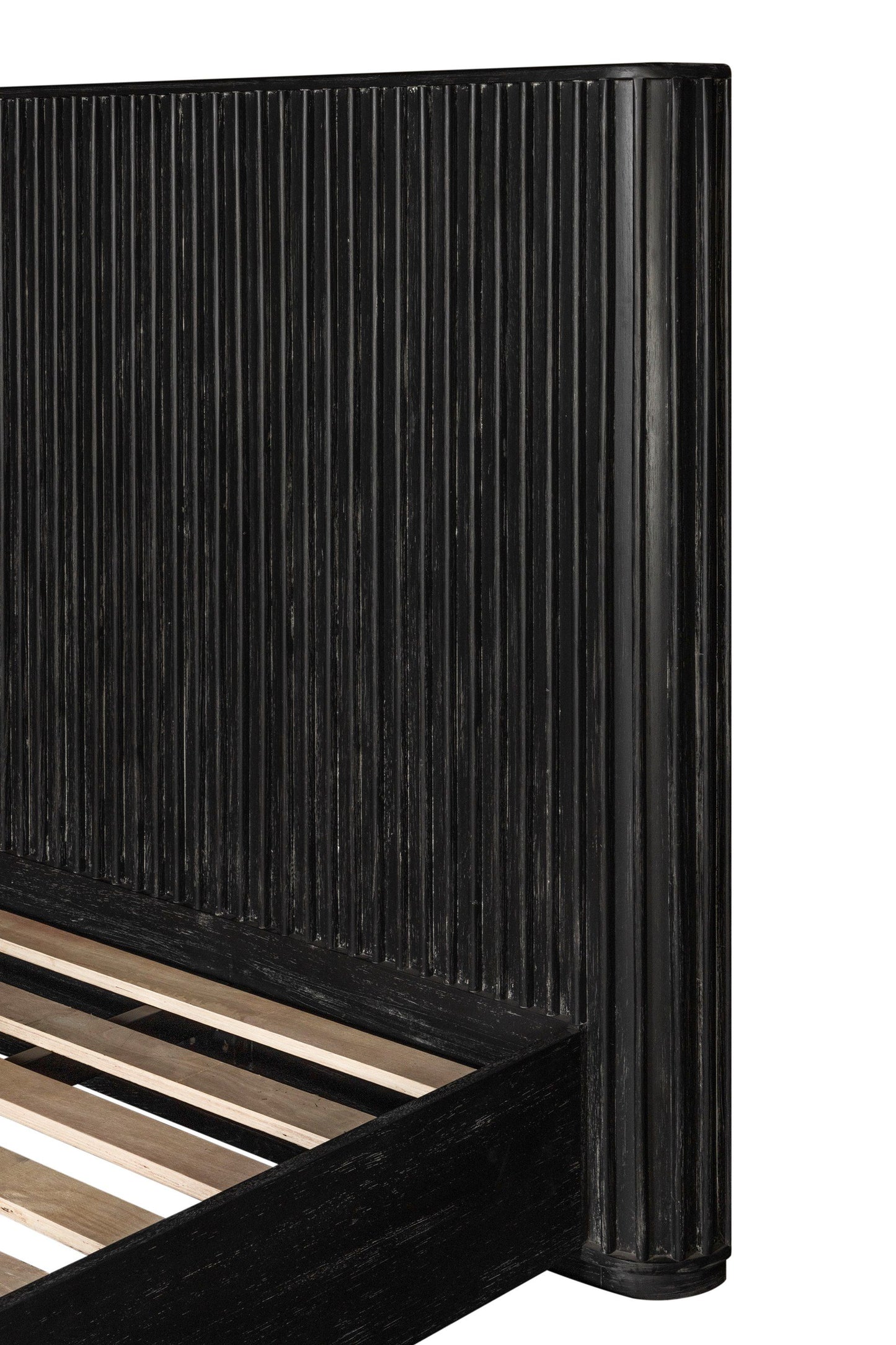 Modrest Fields - Modern Black Acacia Bed