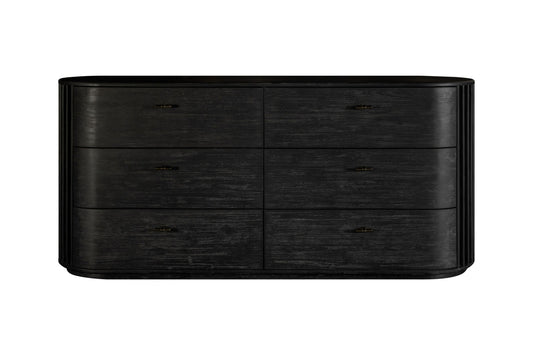 Modrest Fields Modern Black Acacia Dresser - Stylish and Elegant Dresser for Contemporary Bedrooms